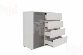 Комод Нильс Дуб Эльза/Темно-Серый Лофт