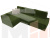 Угловой диван Версаль левый угол (Зеленый\Бежевый)
