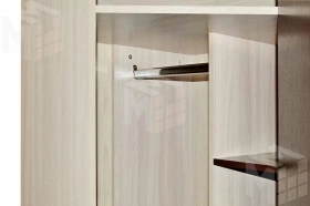 Шкаф угловой Ольга 9.1 Ясень Шимо Светлый/Венге