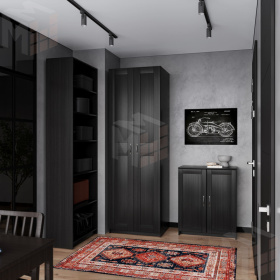 2.06.01.030.5 МАКС шкаф 2 двери 75х61х233 Дуб Венге RU