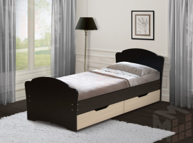 Кровать односпальная с ящиками 900