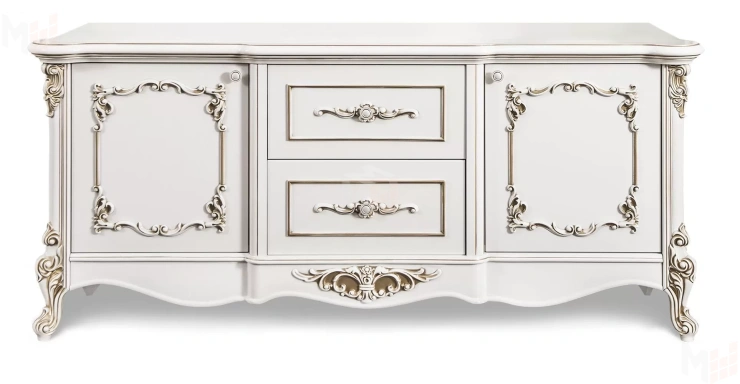 Тумба ТВ Флоренция белый глянец