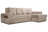 Диван угловой Марго Бежевый Правый Велюр