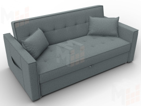 Диван прямой Лига-104 (160) ( Амур 07 серый )