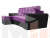 Угловой диван Амстердам левый угол (Фиолетовый\Черный)