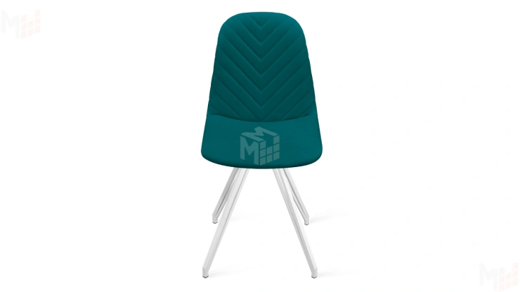 Стул Шерри К4  Белый матовый, Велюр Confetti Izumrud