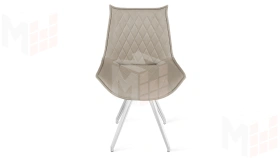 Стул Фэнди К4  Белый матовый, Велюр Confetti Smoke