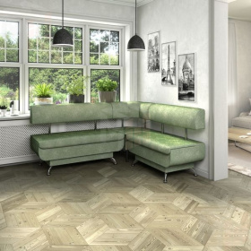 Кухонный диван Валенсия Стандартный комплект 1700х1500 Велюр Мохито