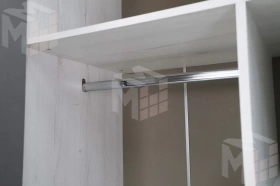 Шкаф 2-х створчатый Нильс Дуб Эльза/Темно-Серый Лофт