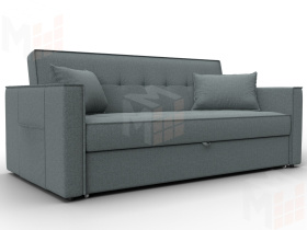 Диван прямой Лига-104 (160) ( Амур 07 серый )