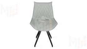 Стул Фэнди К4 Черный муар, Велюр Confetti Silver