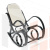 Кресло-качалка mod. AX3002-2 венге #9, ткань бежевая