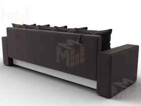 Диван прямой Дубай Лайт ( SEVEN 727 коричневый )