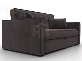 Диван прямой Лига-104 (140) ( SEVEN 727 коричневый )