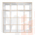 Стеллаж Polini Home Smart Кубический 16 секции, белый, эффект фанеры