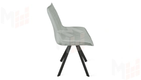 Стул Фэнди К2 Черный муар, Велюр Confetti Silver