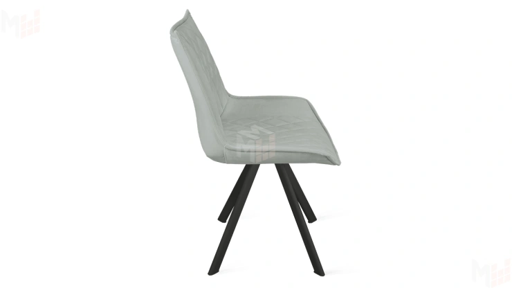 Стул Фэнди К2 Черный муар, Велюр Confetti Silver