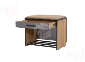 Тумба Ольга-Лофт 5.1 Дуб Крафт Золотой/Темно-Серый