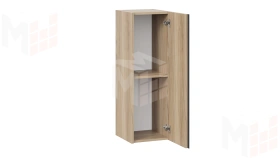 Шкаф навесной Глосс - ТД 319.03.26 Яблоня Беллуно, Стекло Графит матовый