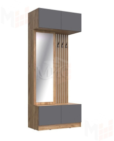 Прихожая Роджинамиф (графит/дуб крафт)