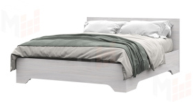 Кровать 1,6 м с ортопедом Валенсия КР-012 дуб анкор светлый