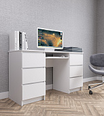 Стол письменный Мори МС-2 белый