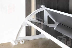 Прихожая Гретта 1 Ясень Черный/Дуб Сонома