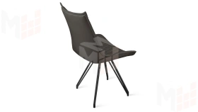 Стул Фэнди К4 Черный муар, Велюр Confetti Stone