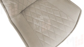 Стул Фэнди К4  Белый матовый, Велюр Confetti Smoke