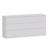 Комод Варма 6Д белый 