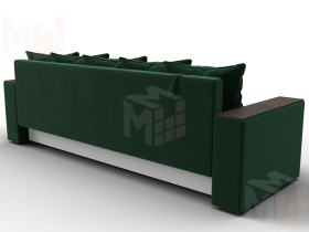 Диван прямой Дубай Лайт ( SEVEN 626 зеленый )