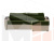 Угловой диван Форсайт правый угол (Зеленый\Бежевый)