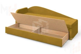 Диван Верди Левый Желтый