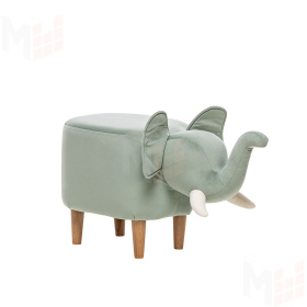 Пуф Leset Slon COMBI (V14 бирюзовый, компаньон V01 белый)