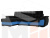 Угловой диван Нэстор левый угол (Черный\Голубой)