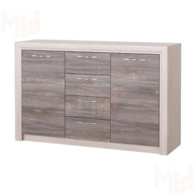 Комод Октава 2С4Я (дуб клабхаус серый)