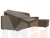 Угловой диван Траумберг Лайт правый угол (Коричневый)