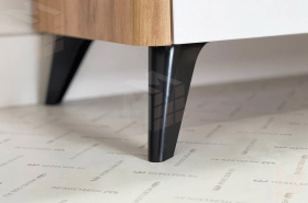 Комод Адам дуб крафт золотой/белое дерево