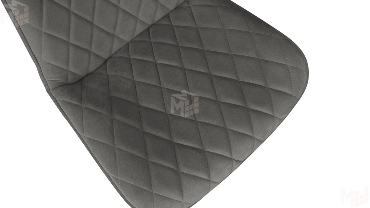 Стул OSCAR Черный муар, Велюр L002 серо-бежевый