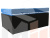 Кухонный угловой диван Классик правый 
угол (голубой\бежевый)