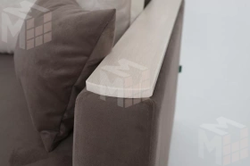  Диван еврокнижка Карлос Ньютон Дарк Браун/Софитель 3Д 2