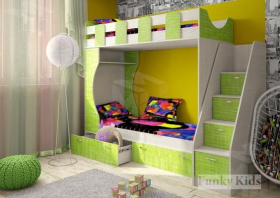 Двухъярусная детская кровать Фанки Кидз-5
