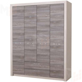 Шкаф Октава 4С2Я (дуб клабхаус серый)