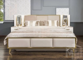 Спальня Lara 5-ств белый глянец