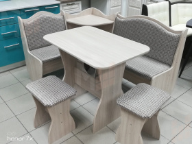 Кухонный уголок Аленка 1 (ясень/рогожка темная)