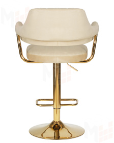 Стул барный DOBRIN CHARLY GOLD (бежевый велюр (MJ9-10))