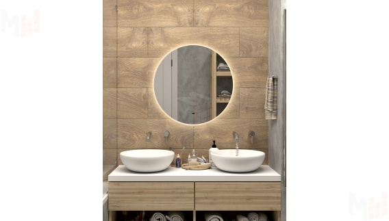 Зеркало Ajour с LED подсветкой (2700K) d 645