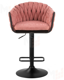 Стул барный DOBRIN LEON (розовая ткань (LAR 275-10))