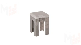 Кухонный уголок Ганновер Дуб Сонома трюфель, Рогожка Capri Бежевая