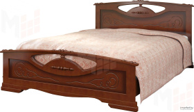 Кровать из массива Елена (140*200) орех
